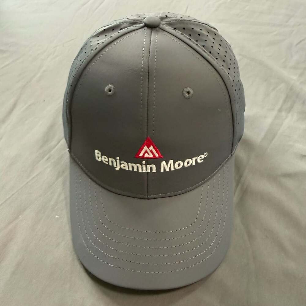 Benjamin Moore Performance Laser-Perforated Grey Baseball Cap Hat